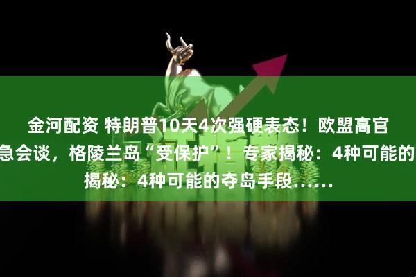 金河配资 特朗普10天4次强硬表态！欧盟高官与德国防长紧急会谈，格陵兰岛“受保护”！专家揭秘：4种可能的夺岛手段……