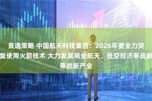 景逸策略 中国航天科技集团：2026年要全力突破重复使用火箭技术 大力发展商业航天、低空经济等战新产业